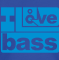 ilovebass baby hoodie on blue CLOSE